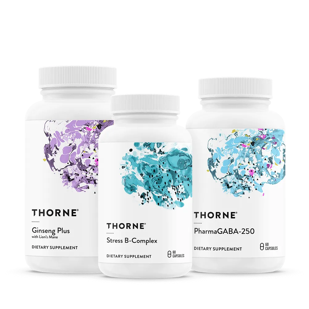 悦恩THORNE - 压力管理组合套装 3瓶装各60粒胶囊