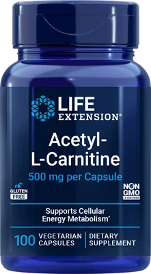 沿寿LIFE - 乙酰左旋肉碱 500毫克 100粒素食胶囊