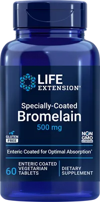 沿寿LIFE - 特殊包衣菠萝蛋白酶 500毫克 60粒肠溶素食片