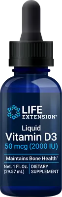 沿寿LIFE - 液体维生素D3 50微克 2000国际单位 29.57毫升