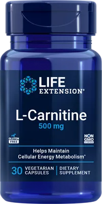 沿寿LIFE - 左旋肉碱 500毫克 30粒素食胶囊