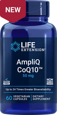 沿寿LIFE - AmpliQ 辅酶Q10 50毫克 60粒素食胶囊