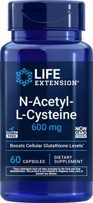 沿寿LIFE - N-乙酰-L-半胱氨酸 600毫克 60粒胶囊