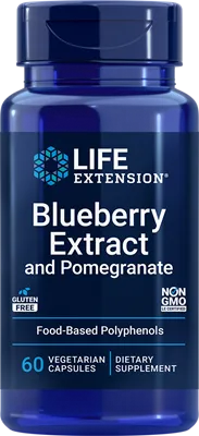 沿寿LIFE - 蓝莓提取物与石榴复方 60粒素食胶囊