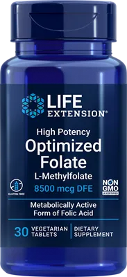 沿寿LIFE - 高效优化叶酸 8500微克 30粒素食片