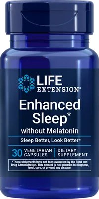 沿寿LIFE - 无褪黑素强化睡眠配方 30粒素食胶囊
