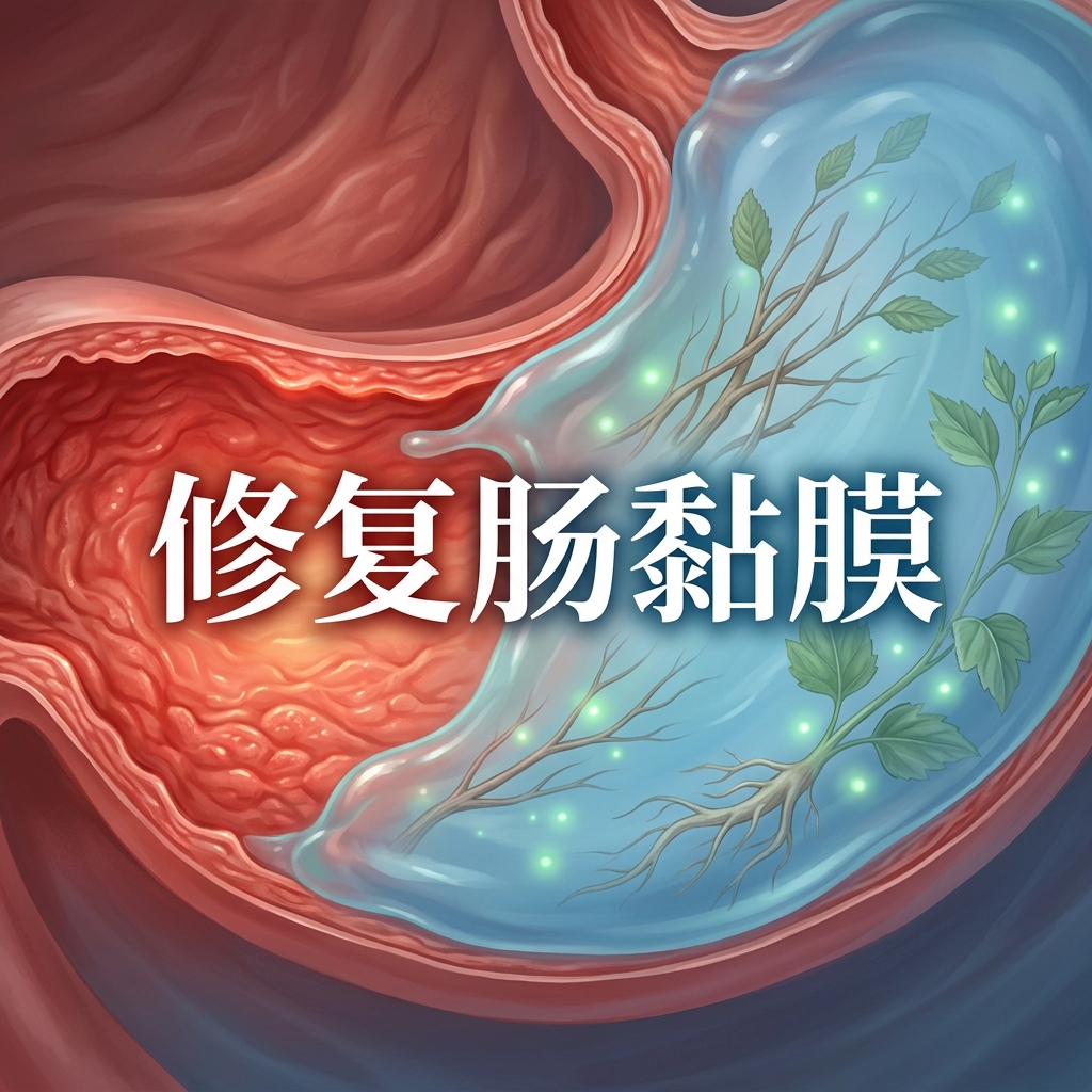 修复肠胃黏膜的天然粘合剂：滑榆皮与药蜀葵根的物理舒缓作用