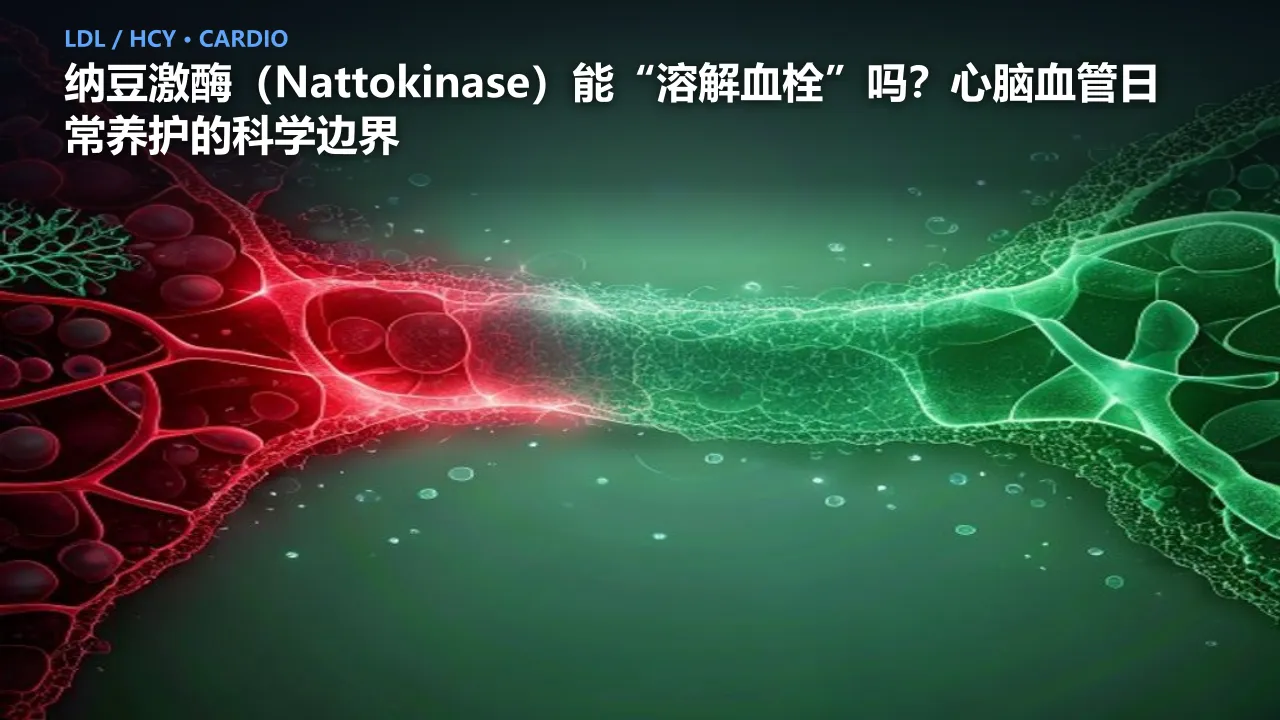纳豆激酶（Nattokinase）能“溶解血栓”吗？心脑血管日常养护的科学边界