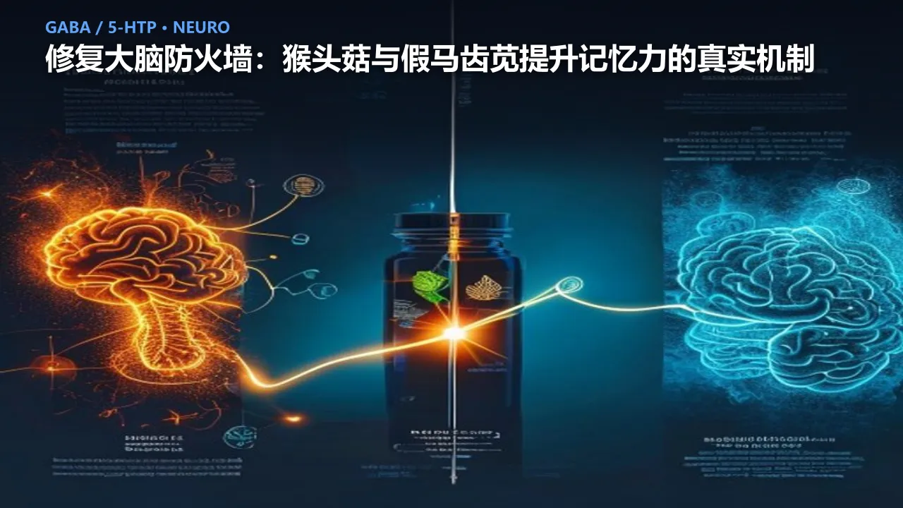 修复大脑防火墙：猴头菇与假马齿苋提升记忆力的真实机制