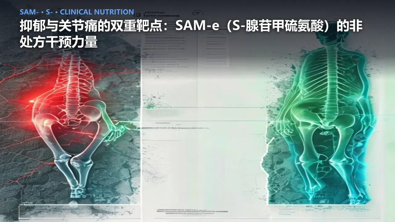 抑郁与关节痛的双重靶点：SAM-e（S-腺苷甲硫氨酸）的非处方干预力量