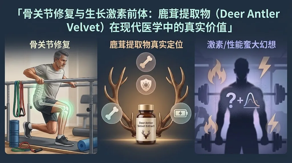 骨关节修复与生长激素前体：鹿茸提取物（Deer Antler Velvet）在现代医学中的真实价值