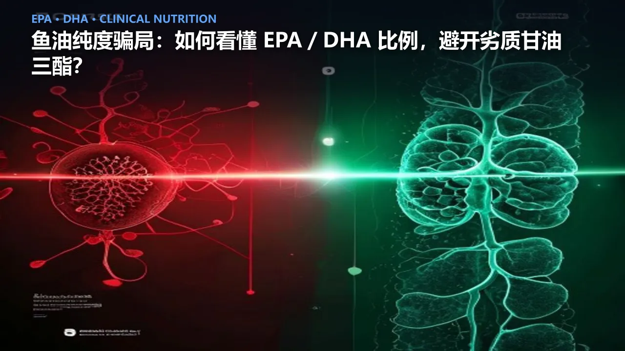 鱼油纯度骗局：如何看懂 EPA／DHA 比例，避开劣质甘油三酯？