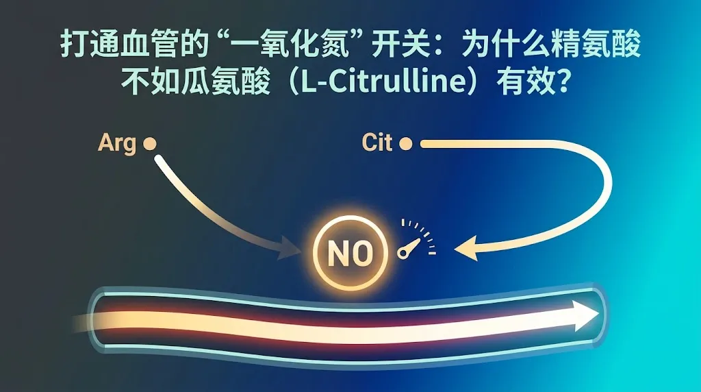 打通血管的“一氧化氮”开关：为什么精氨酸不如瓜氨酸（L-Citrulline）有效？