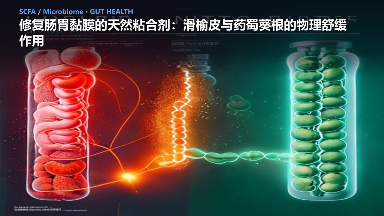 修复肠胃黏膜的天然粘合剂：滑榆皮与药蜀葵根的物理舒缓作用