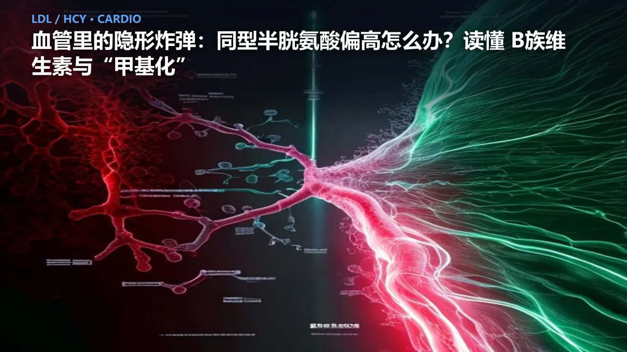 血管里的隐形炸弹：同型半胱氨酸偏高怎么办？读懂 B族维生素与“甲基化”