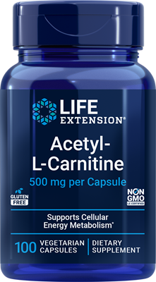 沿寿LIFE - 乙酰左旋肉碱 500毫克 100粒素食胶囊