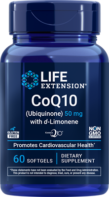 沿寿LIFE - 辅酶Q10（泛醌）与d-柠檬烯 50毫克 60粒软胶囊