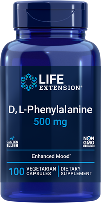沿寿LIFE - DL-苯丙氨酸 500毫克 100粒素食胶囊