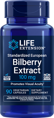 沿寿LIFE - 标准化欧洲越橘提取物 100毫克 90粒素食胶囊