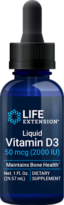 沿寿LIFE - 液体维生素D3 50微克 2000国际单位 29.57毫升
