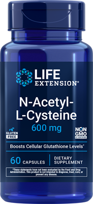 沿寿LIFE - N-乙酰-L-半胱氨酸 600毫克 60粒胶囊