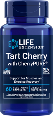 沿寿LIFE - 酸樱桃提取物含CherryPURE 480毫克 60粒素食胶囊