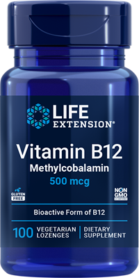 沿寿LIFE - 维生素B12甲钴胺 500微克 100粒素食含片