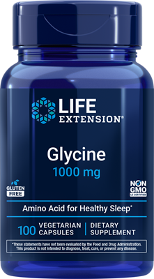 沿寿LIFE - 甘氨酸 1000毫克 100粒素食胶囊