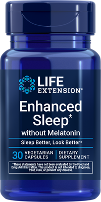 沿寿LIFE - 无褪黑素强化睡眠配方 30粒素食胶囊